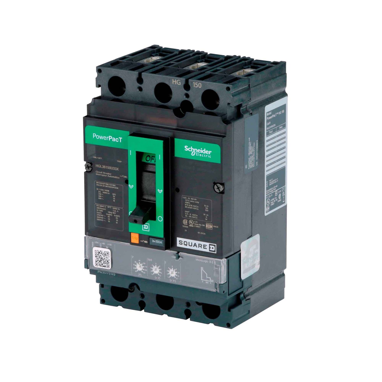 HGL36150U33X - Square D - Molded Case
 Circuit Breakers