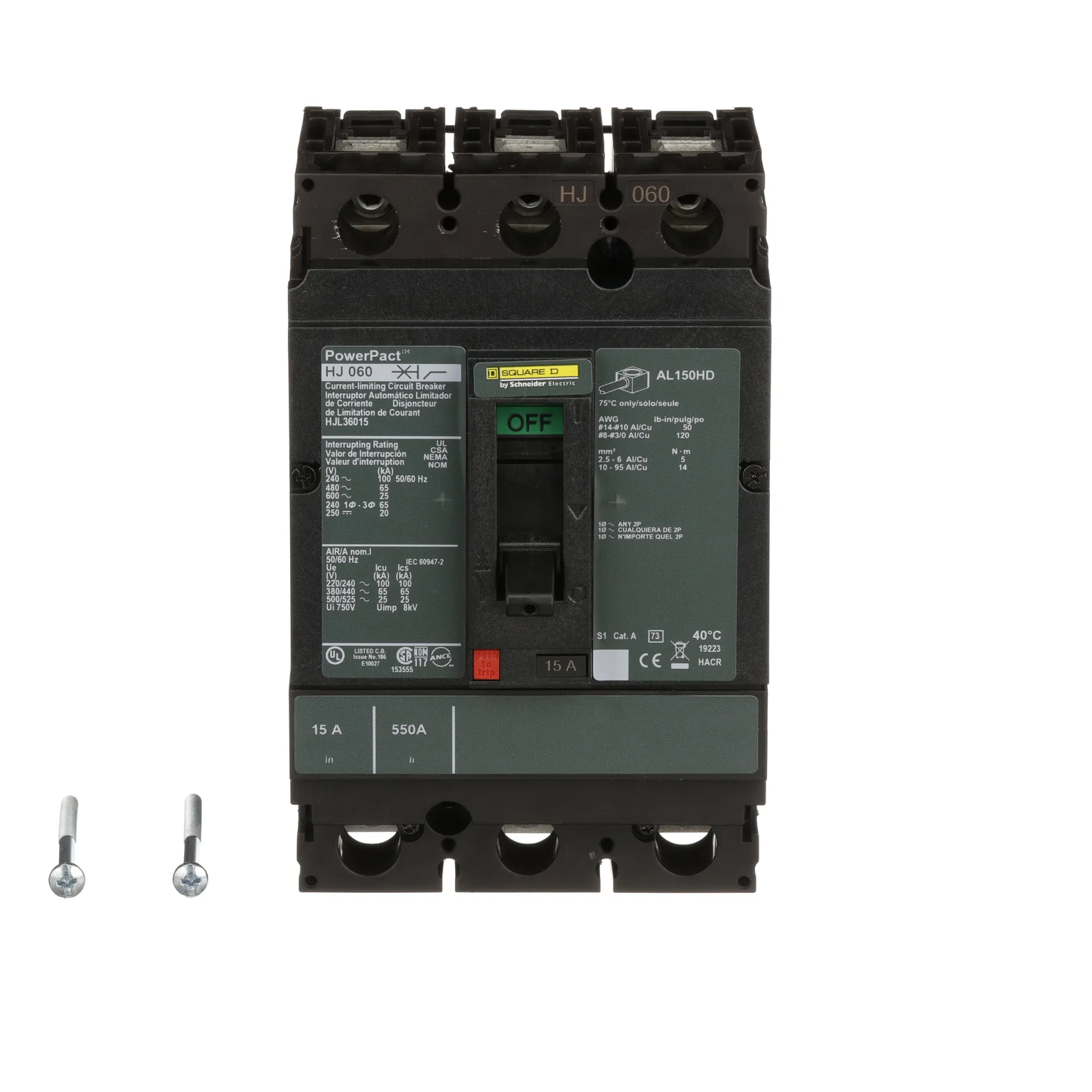 HJL36015 - Square D - Molded Case Circuit Breaker