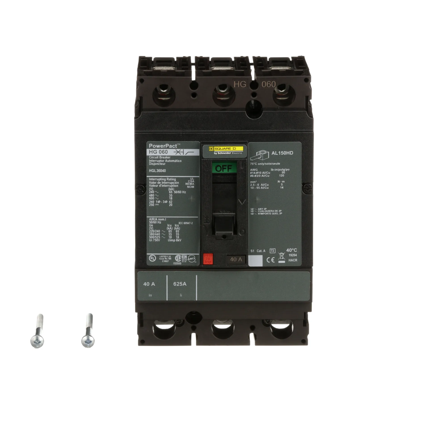 HJL36040 - Square D - Molded Case Circuit Breaker