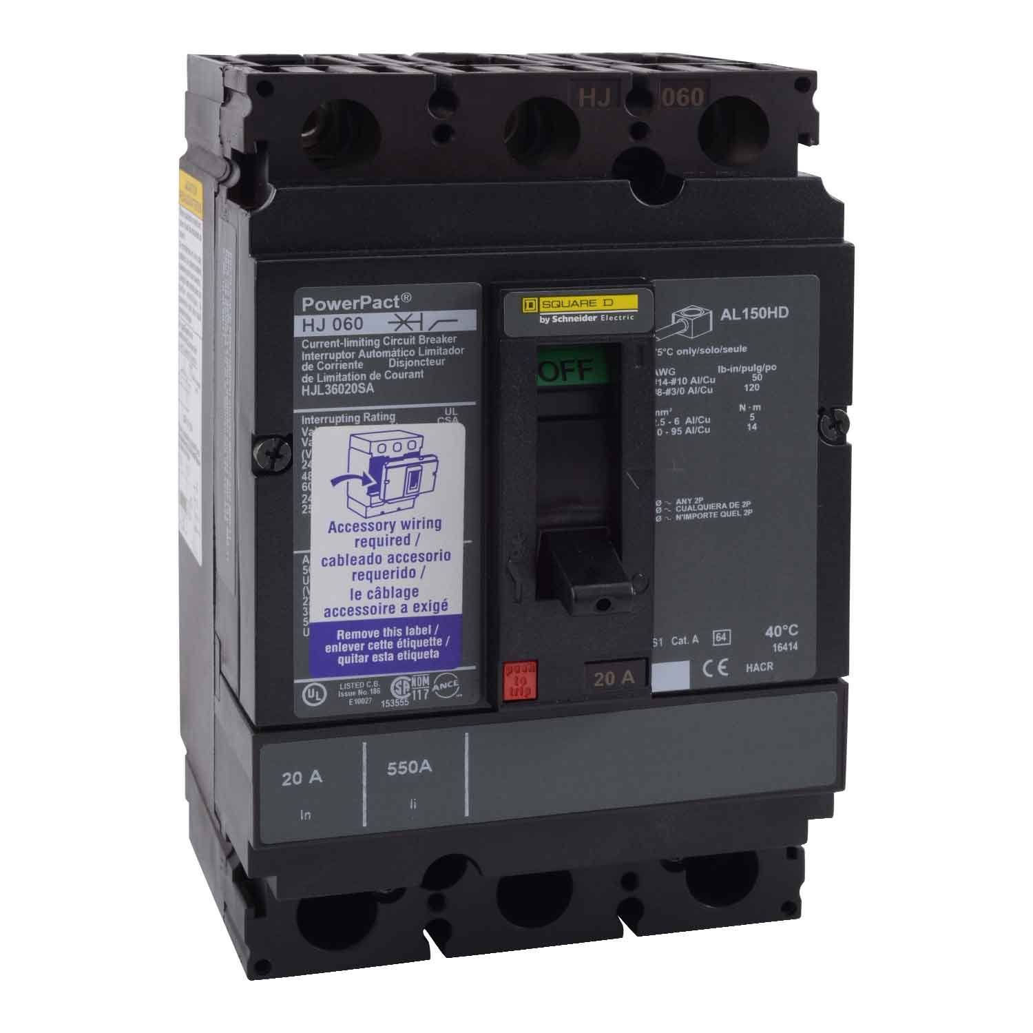 HJL36060U43X - Square D - Molded Case
 Circuit Breakers