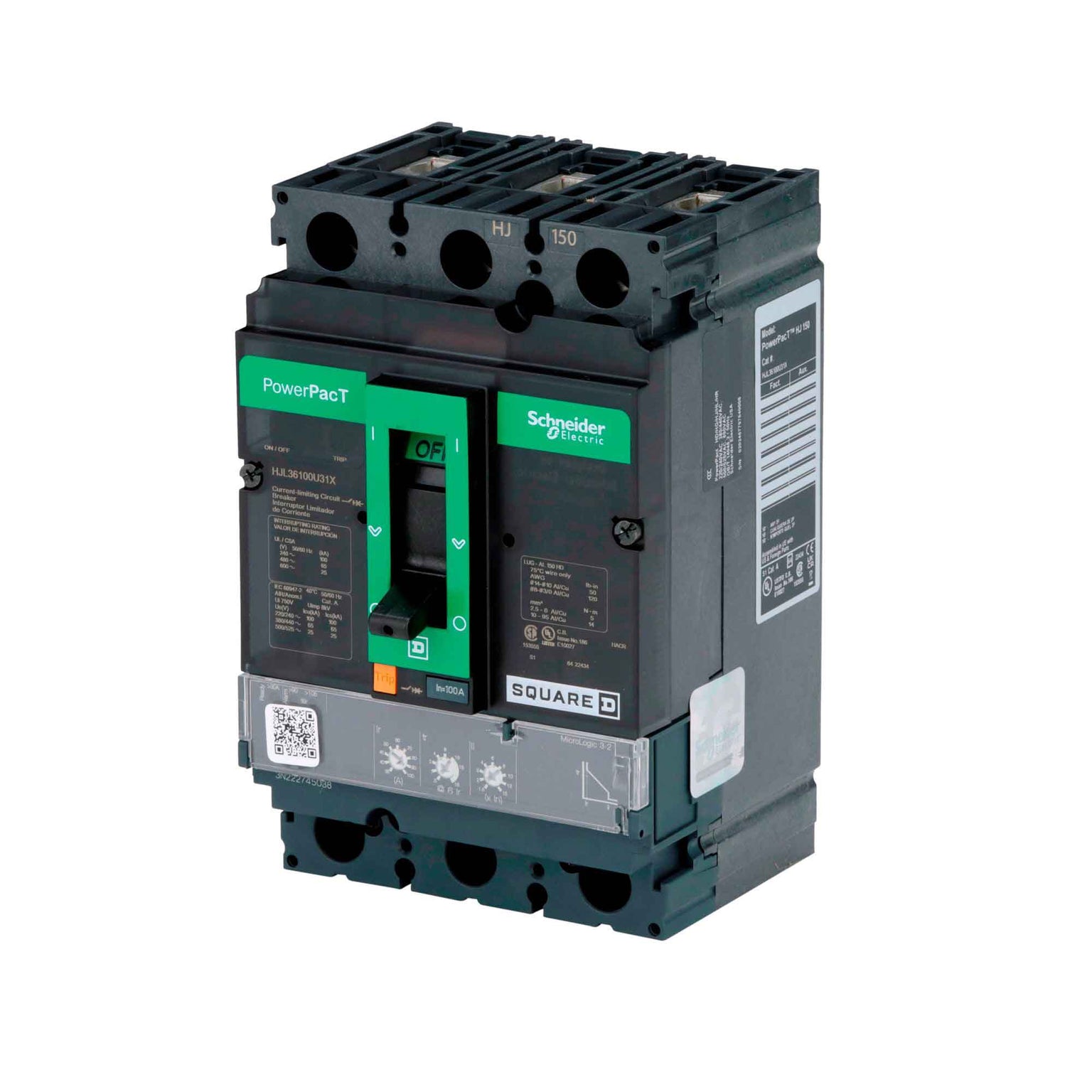 HJL36100U31X - Square D - Molded Case
 Circuit Breakers