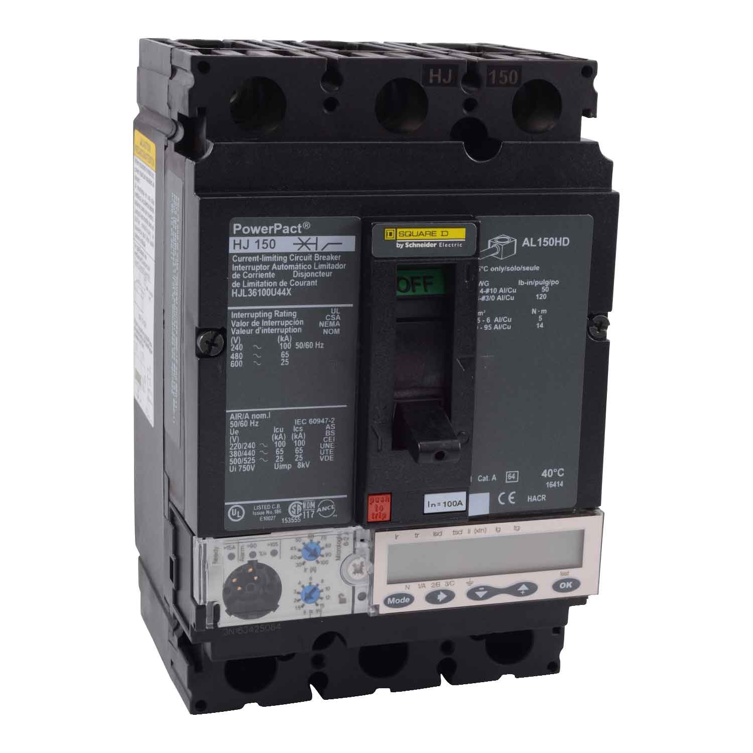 HJL36100U44X - Square D - Molded Case
 Circuit Breakers