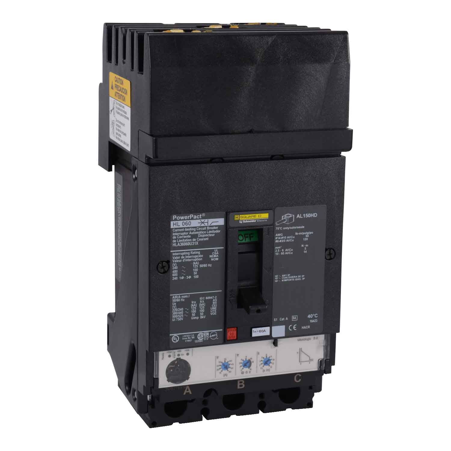 HLA36060U31X - Square D - Molded Case
 Circuit Breakers