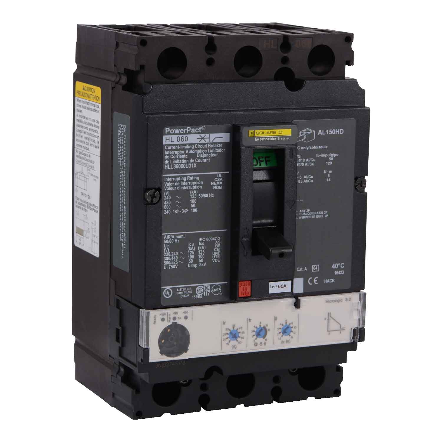 HLL36060U31X - Square D - Molded Case Circuit Breaker