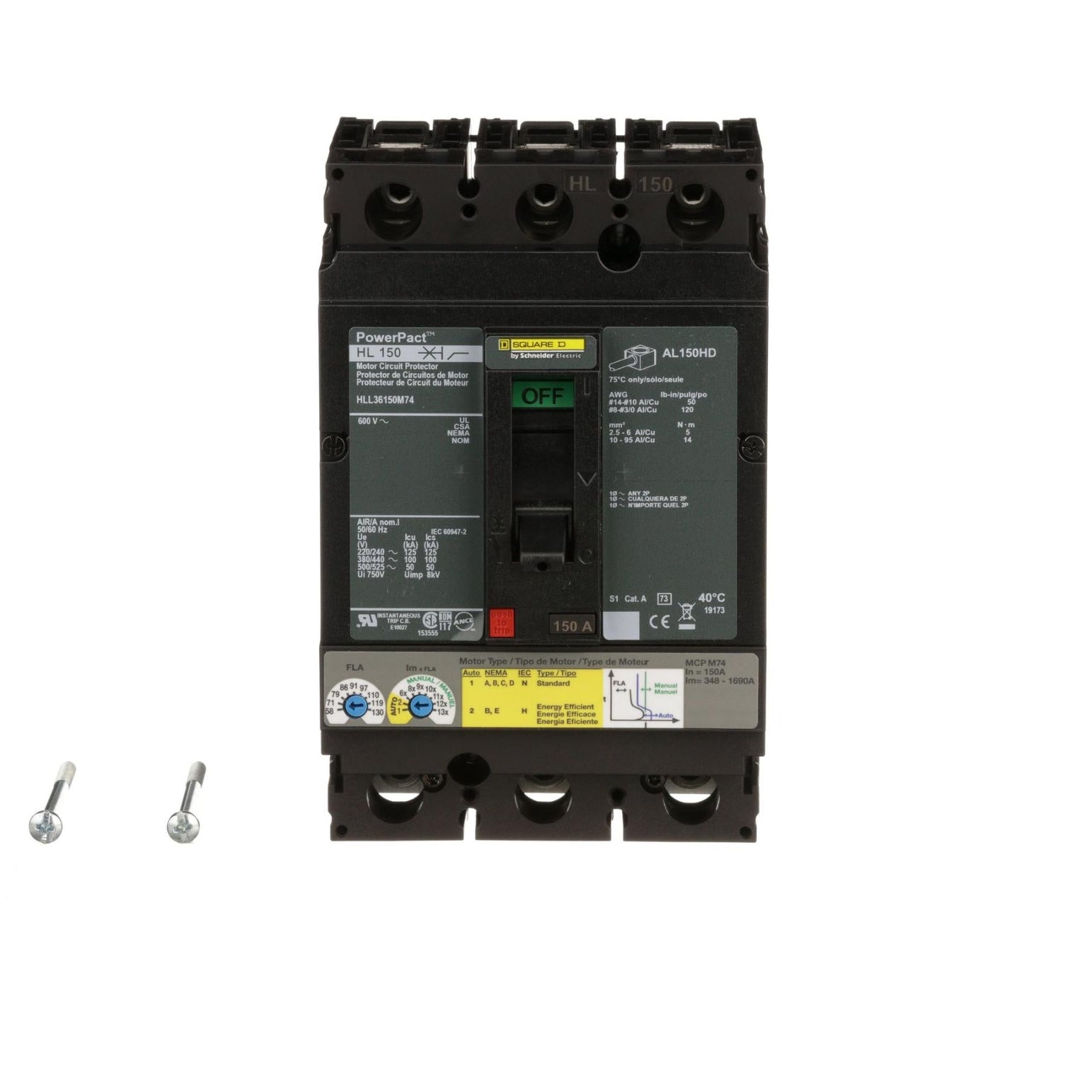 HLL36150M74 - Square D - Molded Case Circuit Breakers