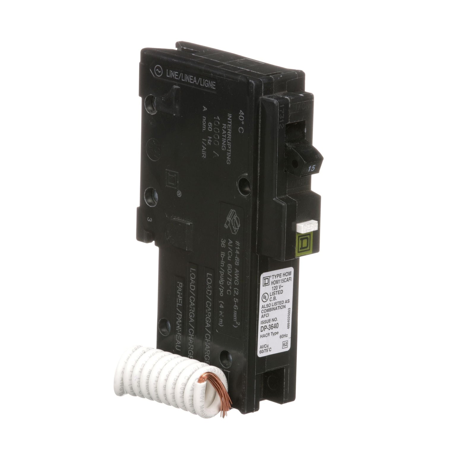 HOM115CAFI - Square D Homeline - Arc Fault (AFCI) Circuit Breaker