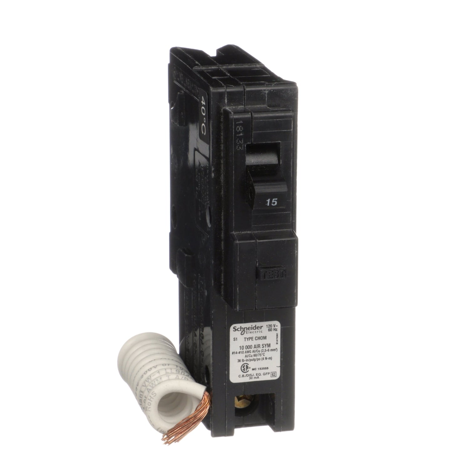 HOM115EPDCP - Square D Homeline - GFEP Circuit Breaker