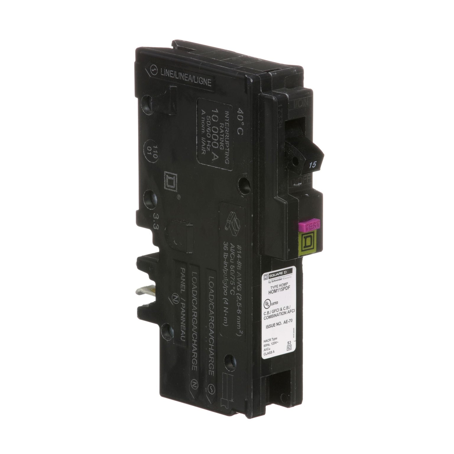 HOM115PDF - Square D Homeline - Circuit Breaker