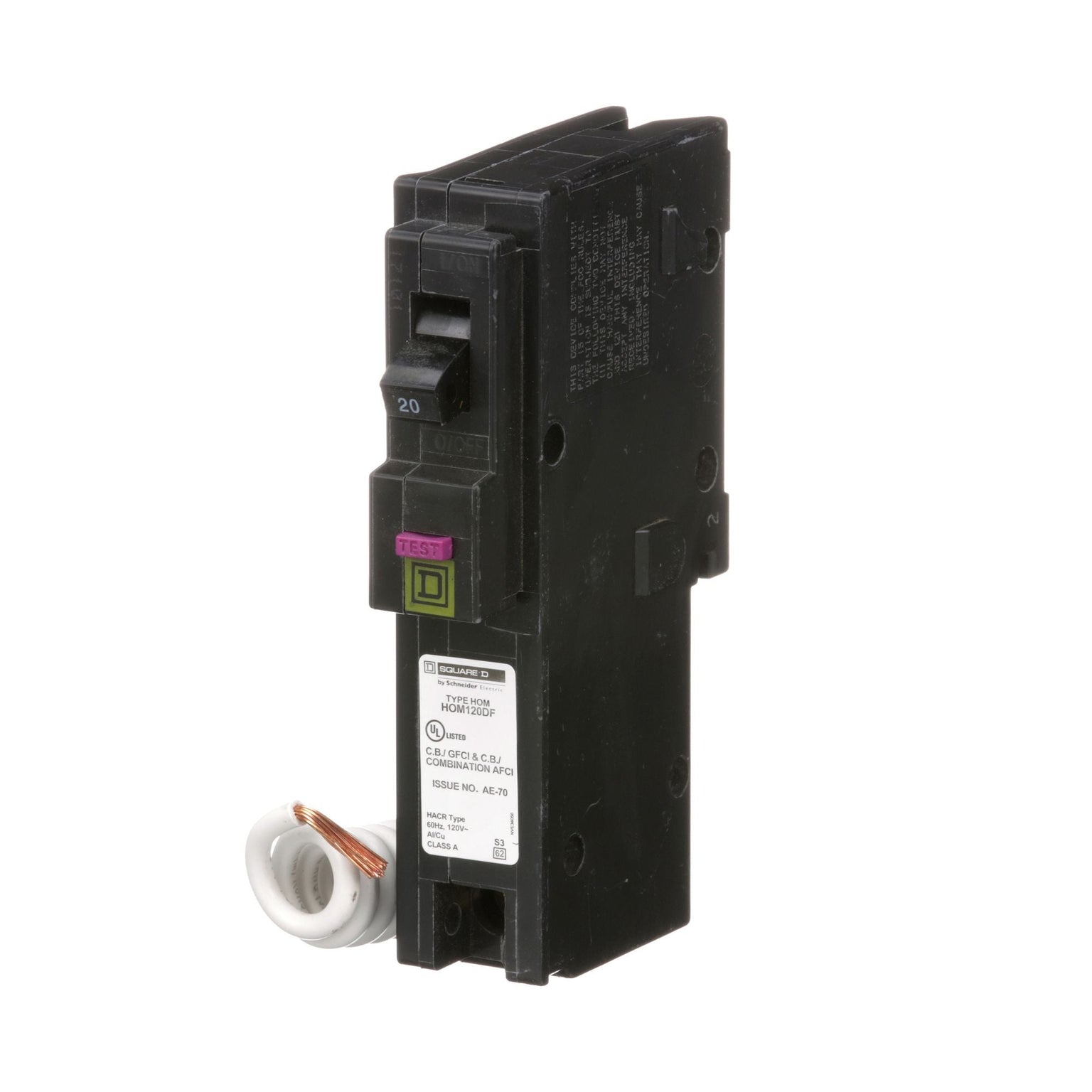 HOM120DFCP - Square D Homeline - Dual Function Circuit Breaker