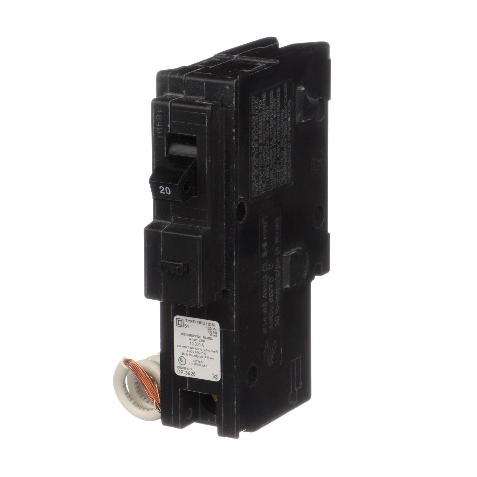 HOM120EPDCP - Square D - 20 Amp Molded Case Circuit Breaker