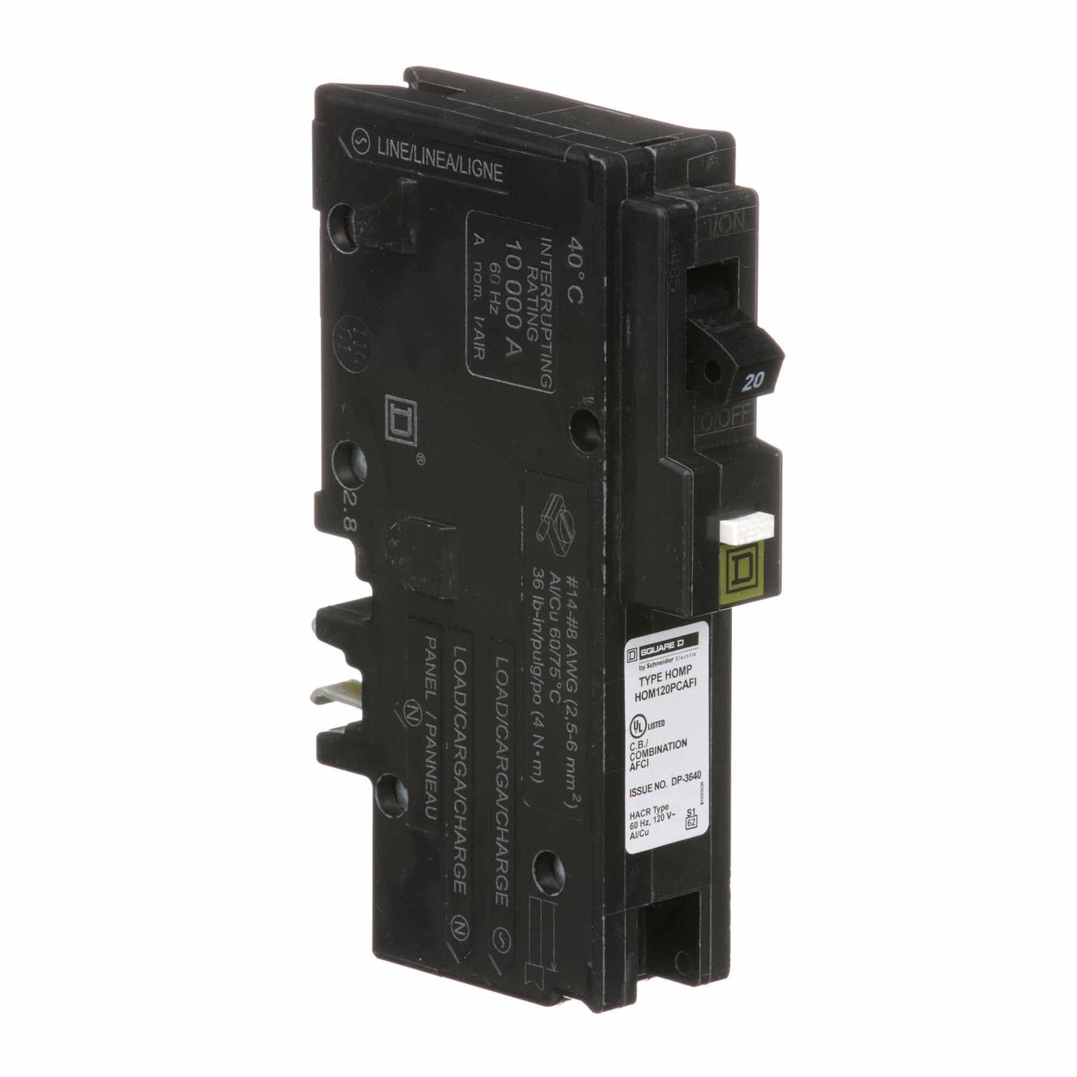 HOM120PCAFI - Square D Homeline - Arc Fault (AFCI) Circuit Breaker