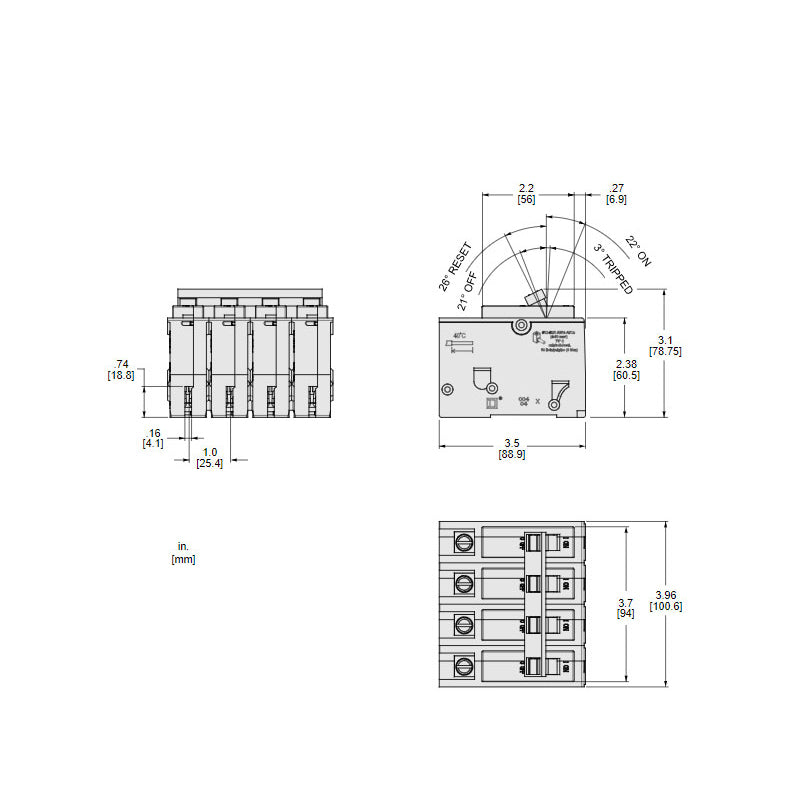 HOM2150CP - Square D Homeline - Main Breaker