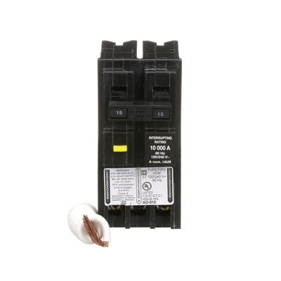 HOM215GFI - Homeline 15 Amp 2 Pole 240 Volt Ground Fault Circuit Breaker