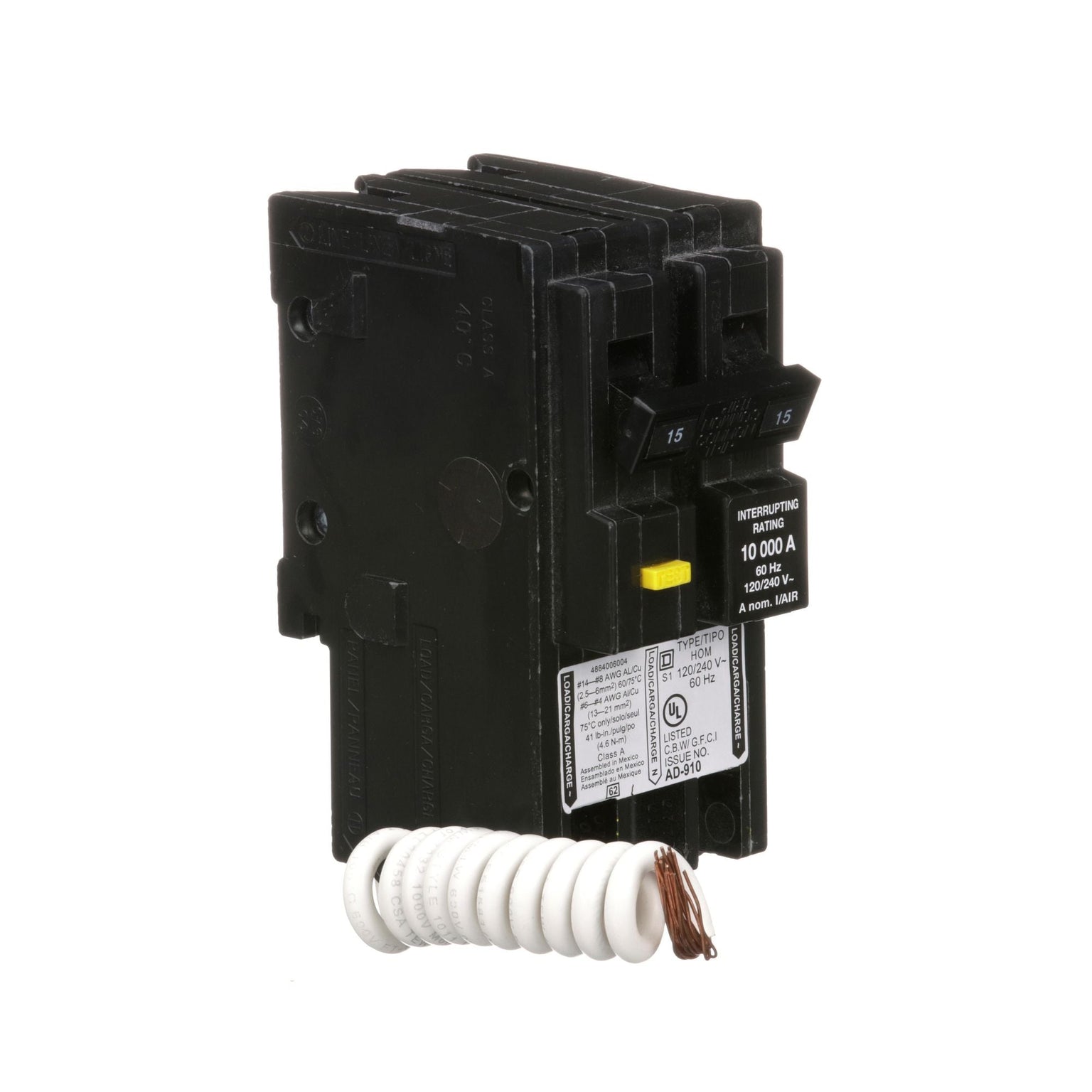 HOM215GFI - Homeline 15 Amp Ground Fault Circuit Breaker