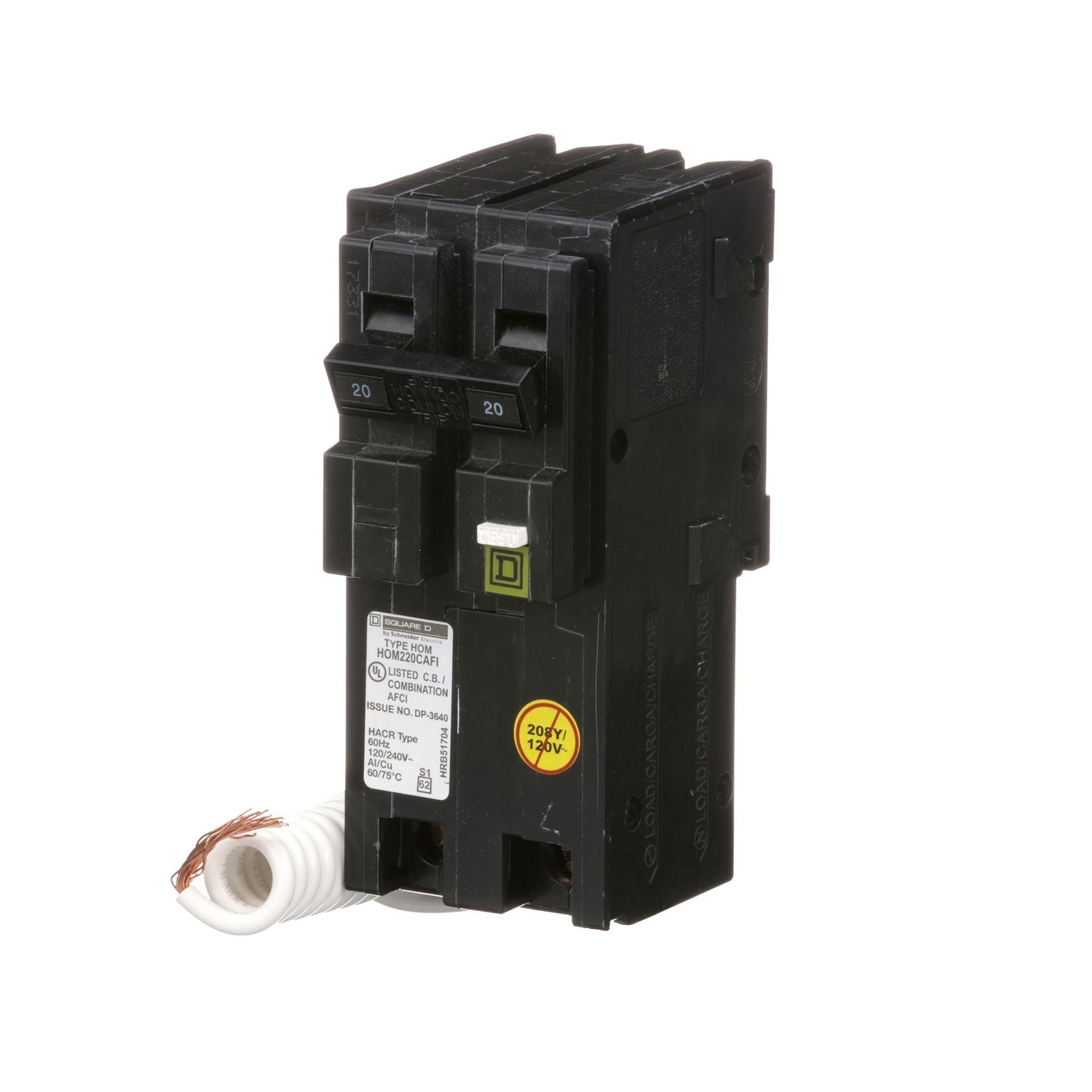 HOM220CAFICP - HomeLine 20 Amp Arc Fault Circuit Breaker