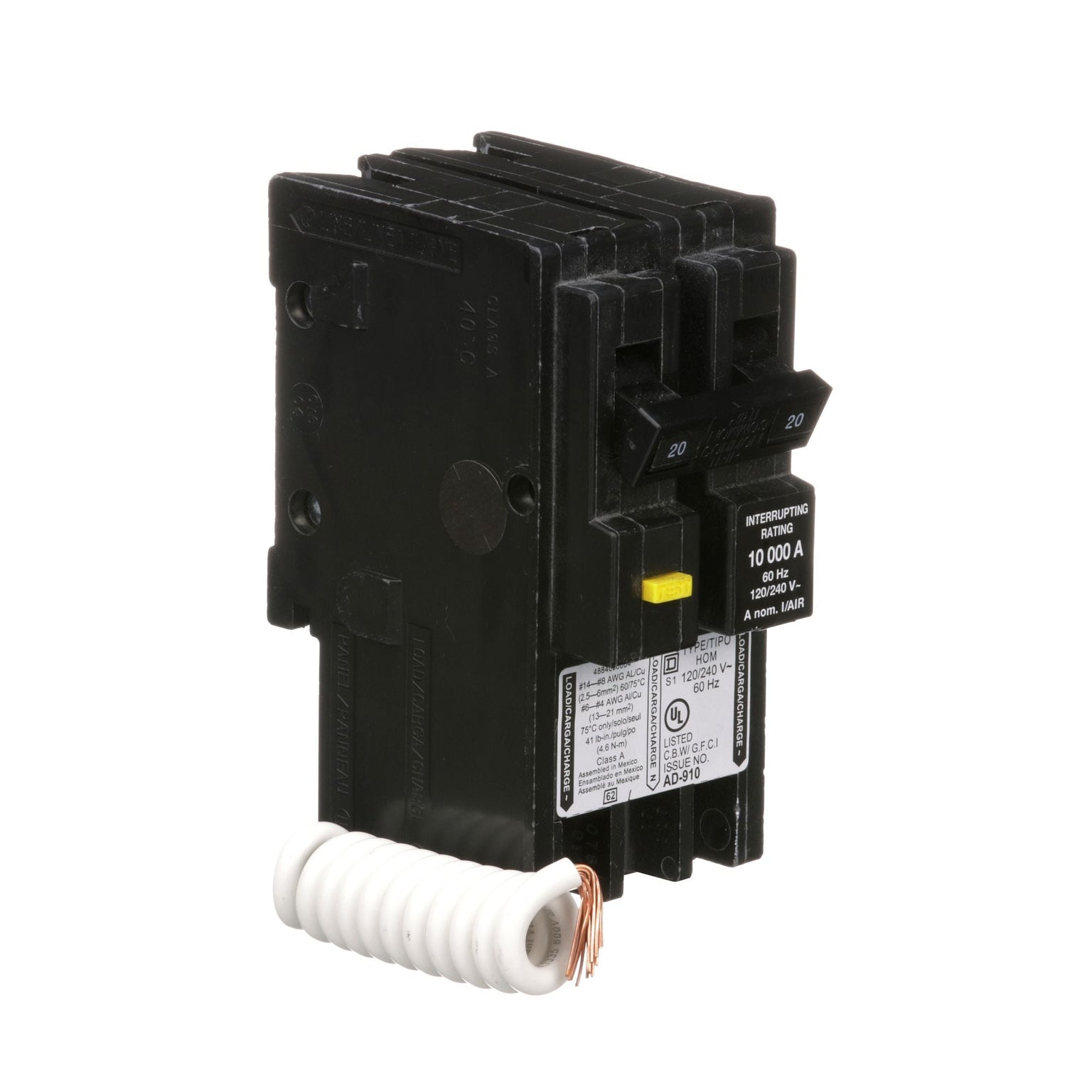 HOM220GFI - Square D Homeline - GFCI Circuit Breaker