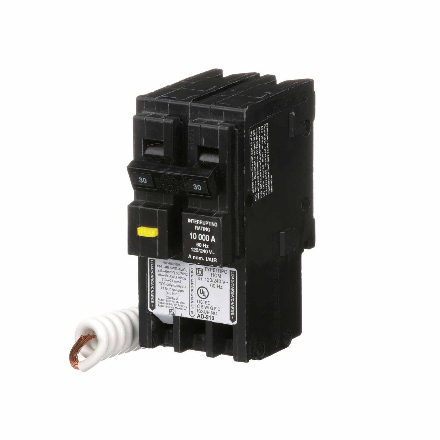 HOM230GFICP - Square D Homeline - GFCI Circuit Breaker