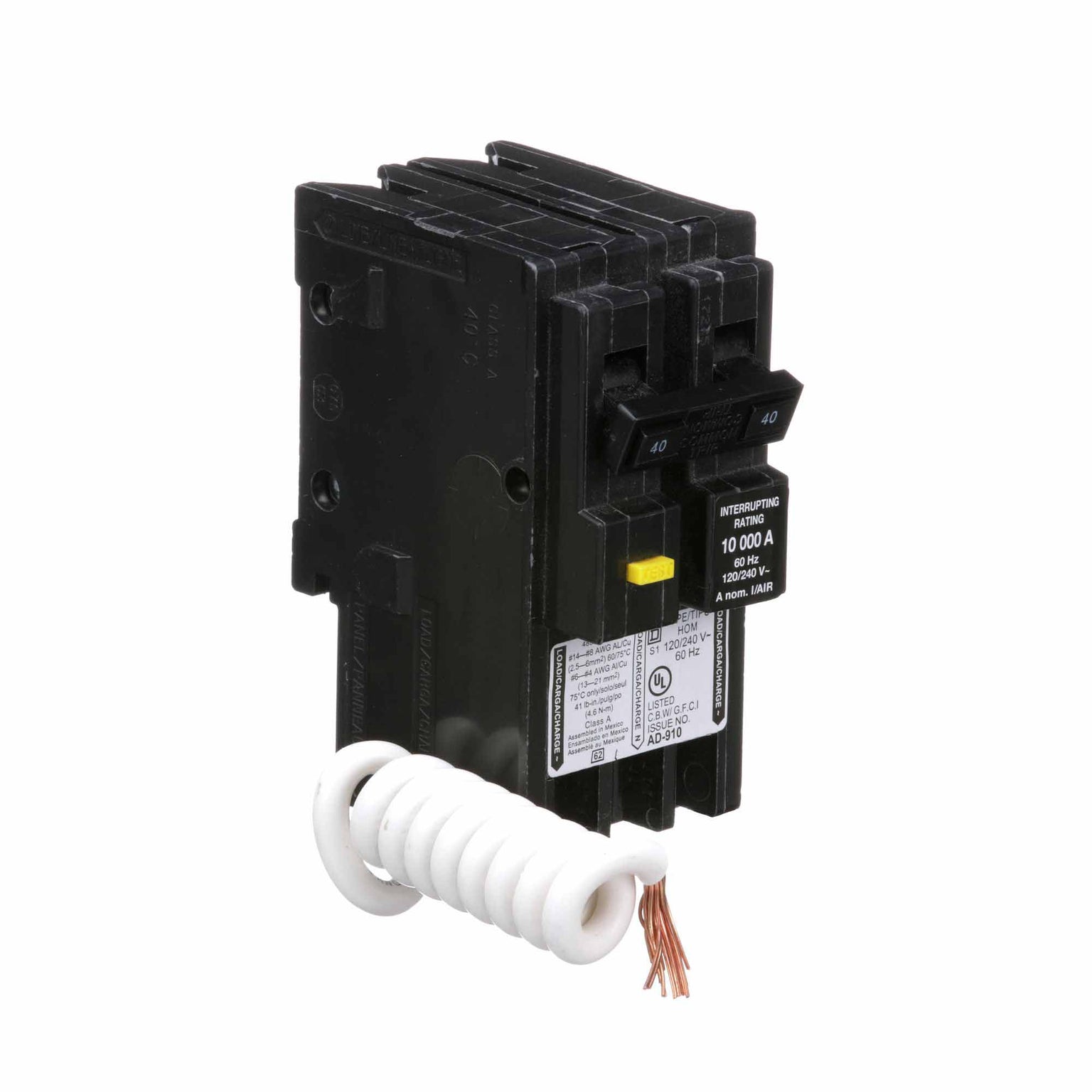 HOM240GFI - Square D - 40 Amp Ground Fault Circuit Breaker