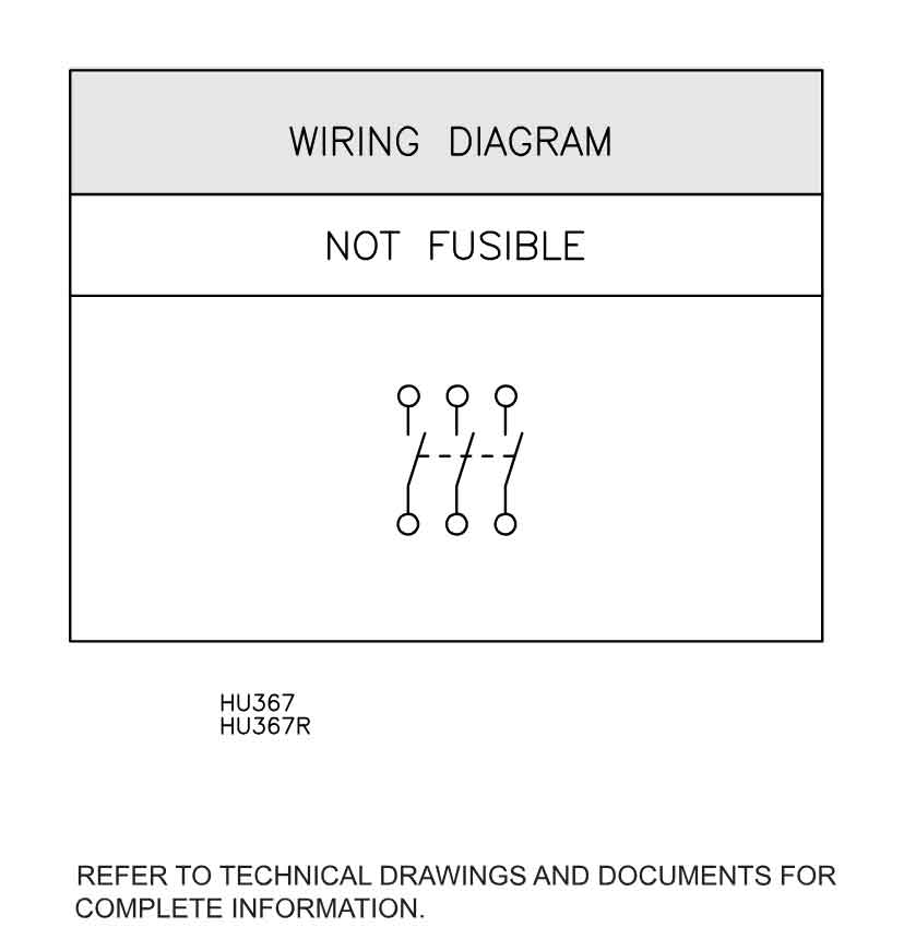 HU367R - Square D - Disconnect and Safety Switch