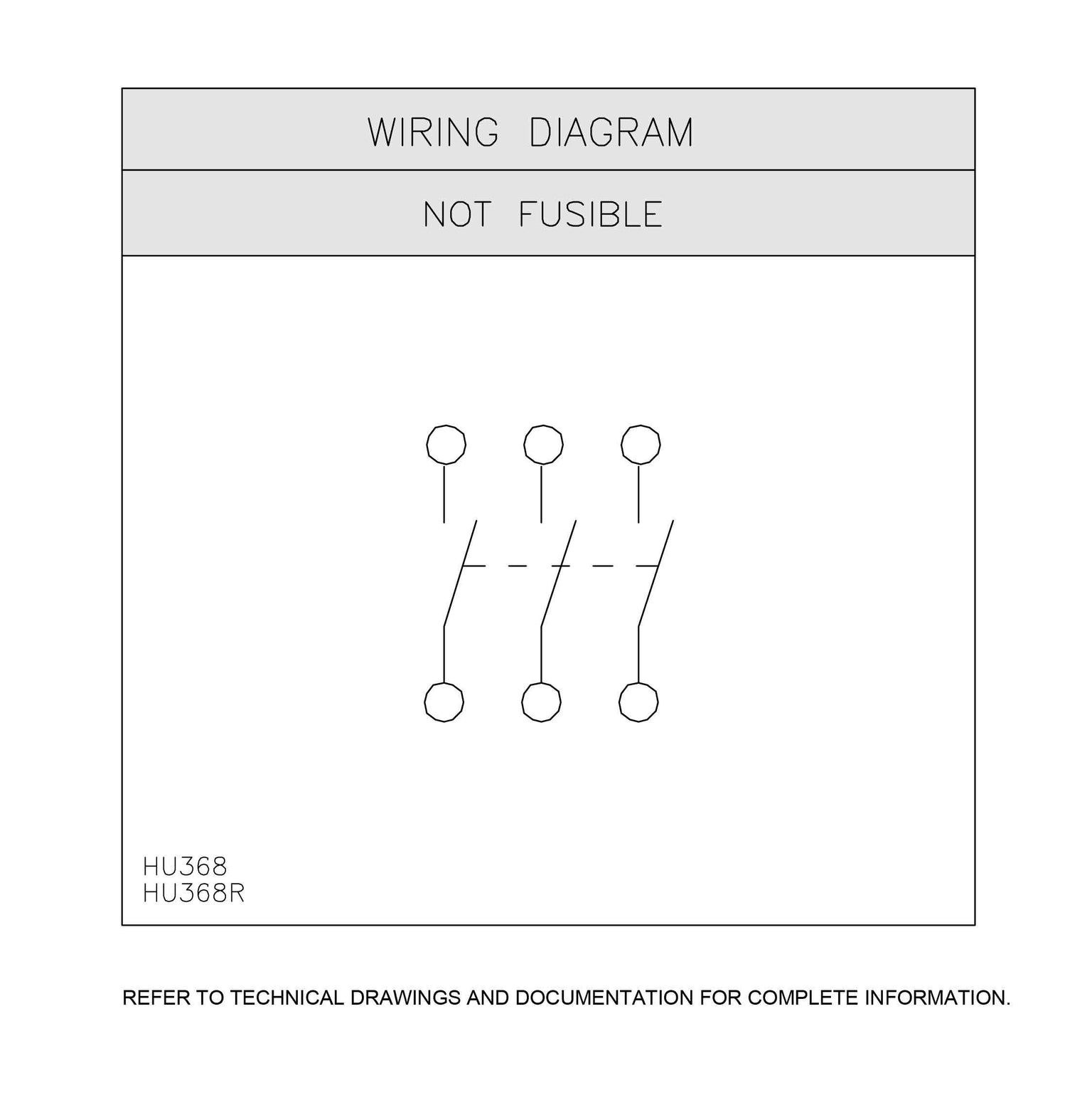 HU368R - Square D - Disconnect and Safety Switch