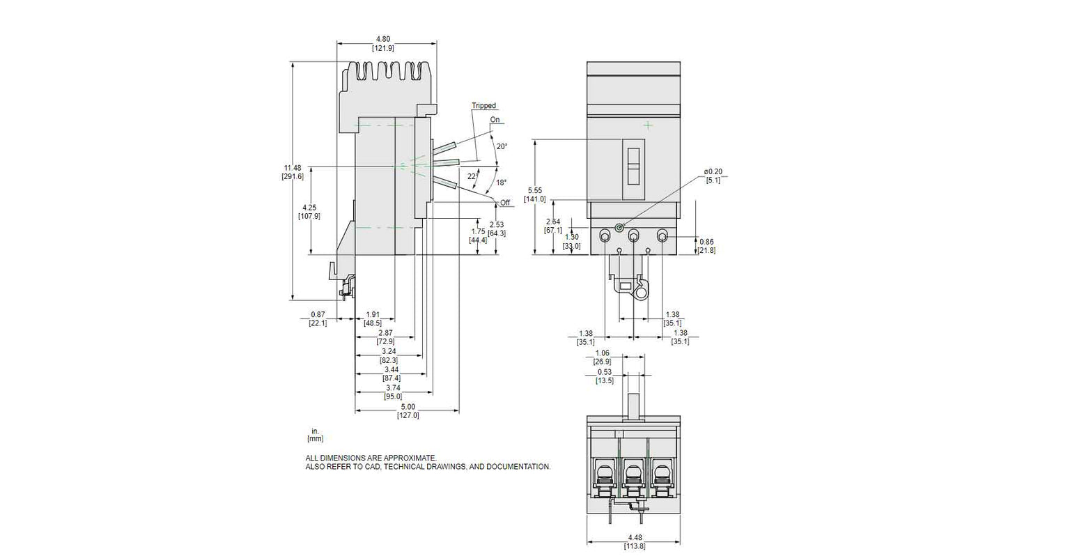 JDA36250U33X - Square D - Molded Case
 Circuit Breakers