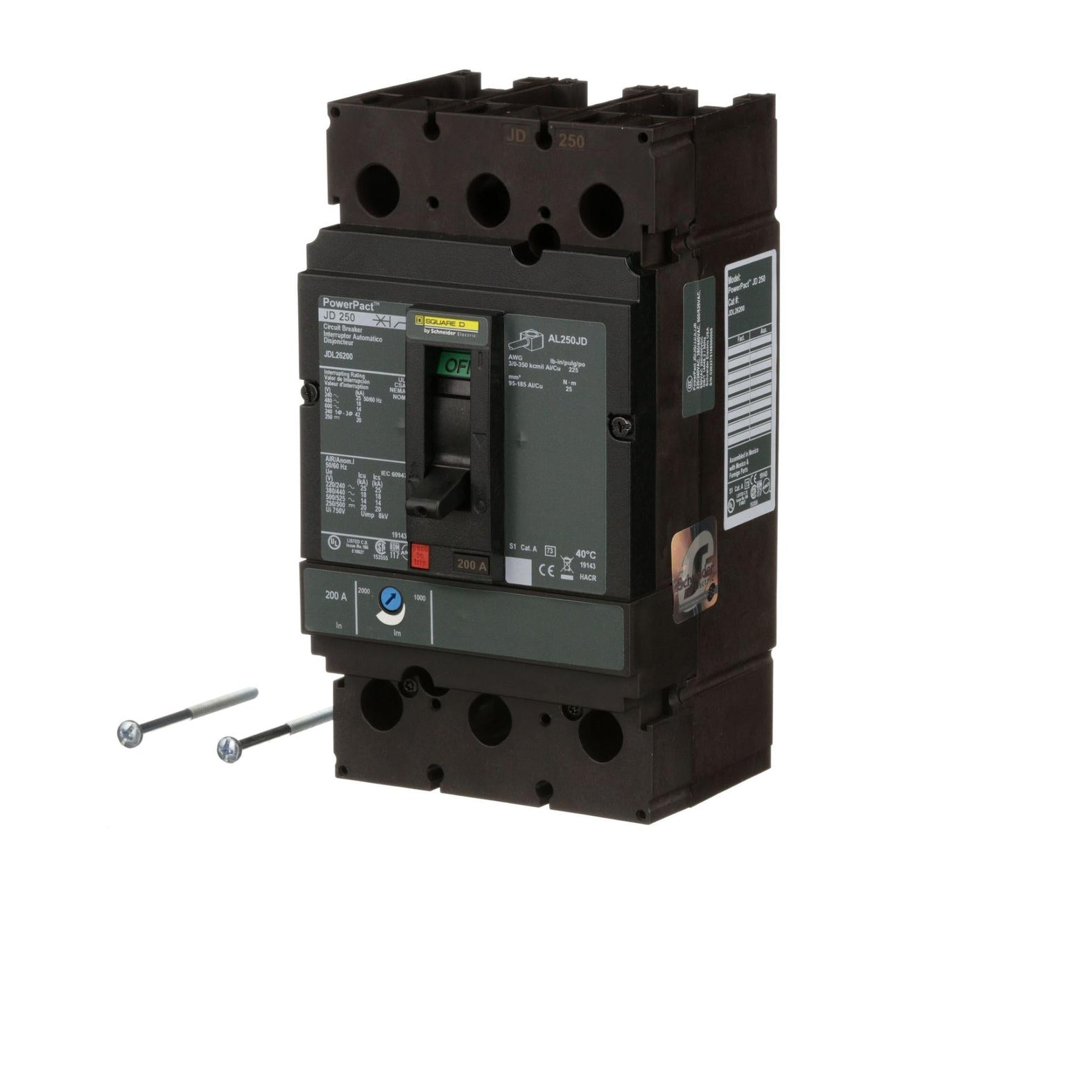 JDL26250 - Square D - Molded Case Circuit Breakers