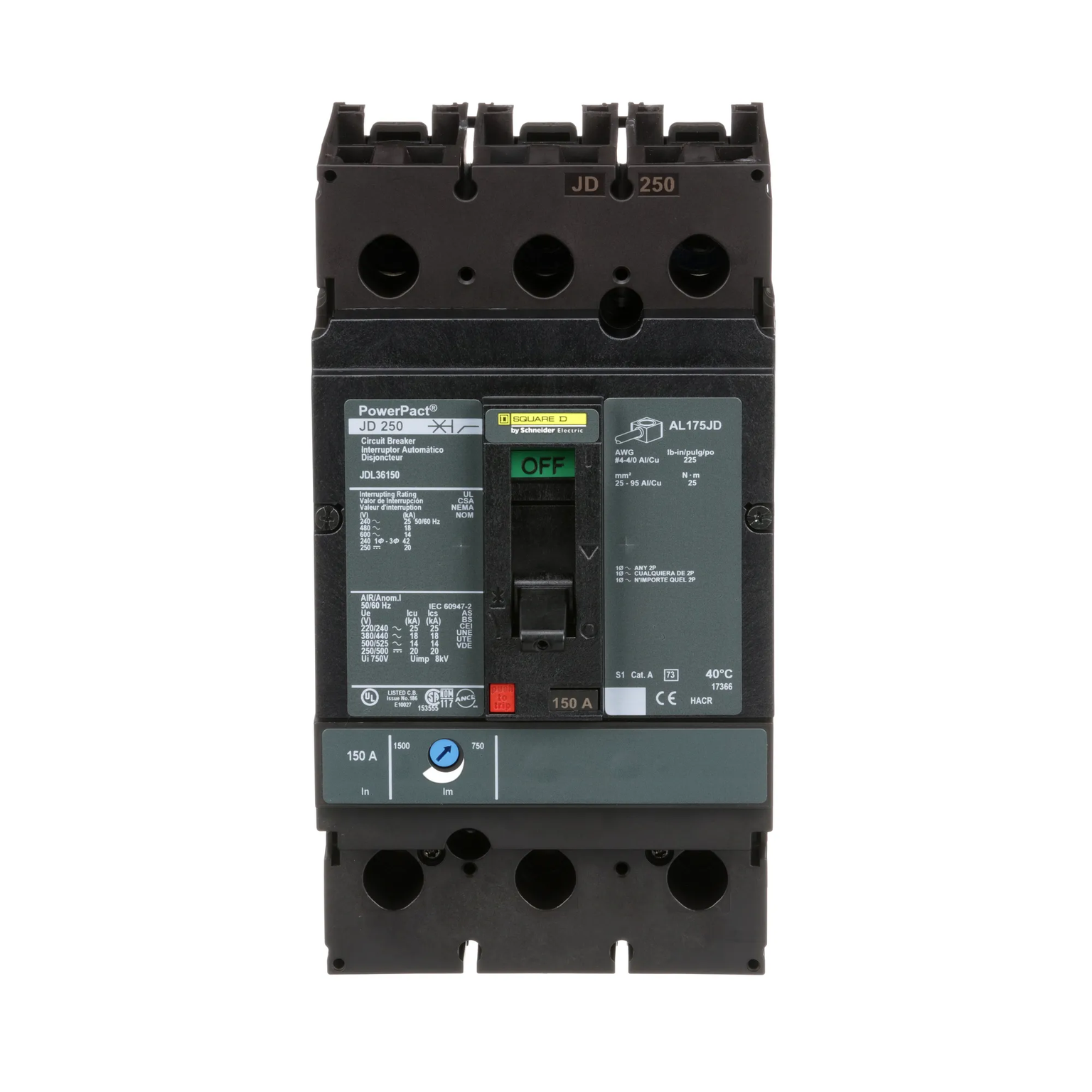 JDL36150 - Square D - Molded Case Circuit Breaker