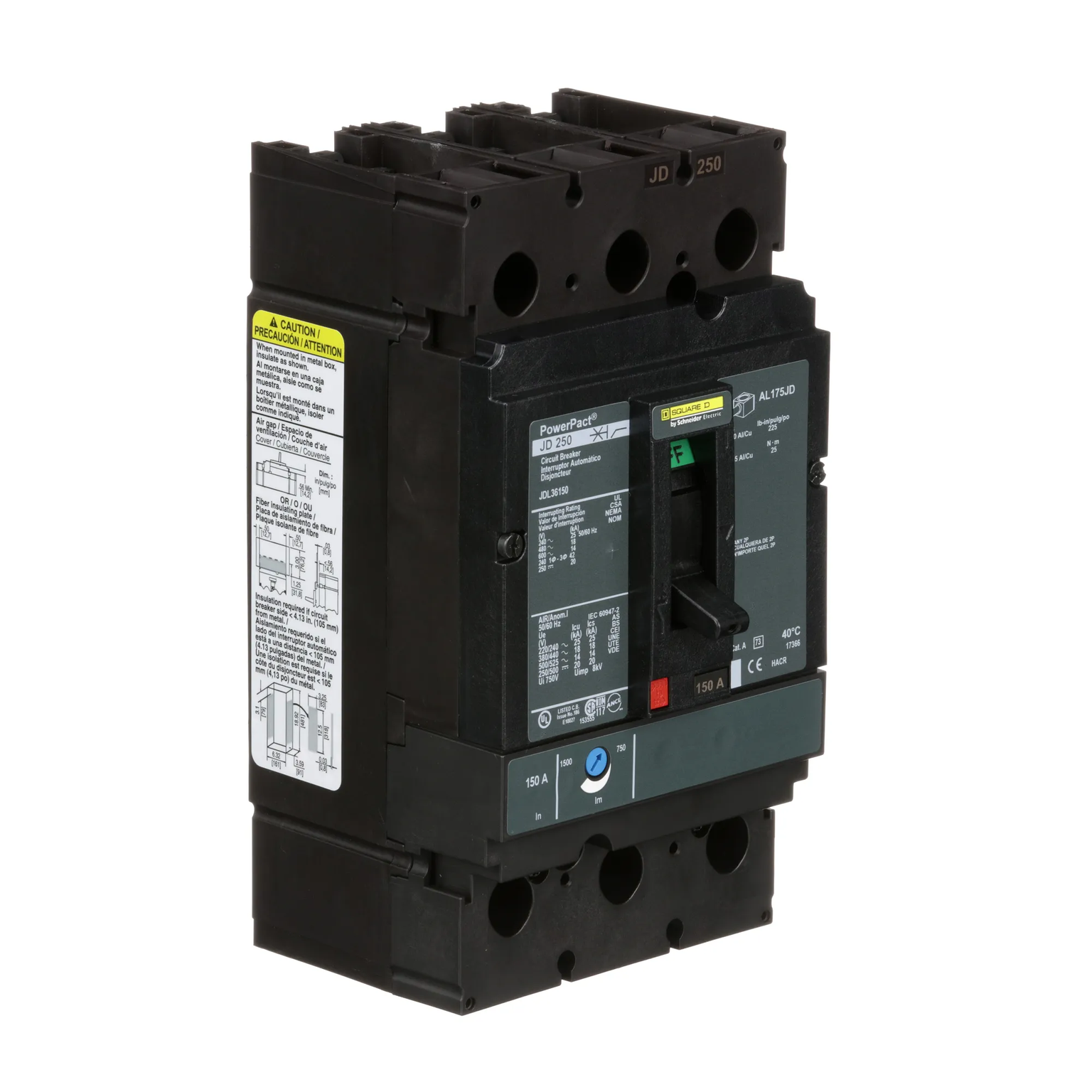 JDL36150 - Square D - Molded Case Circuit Breaker