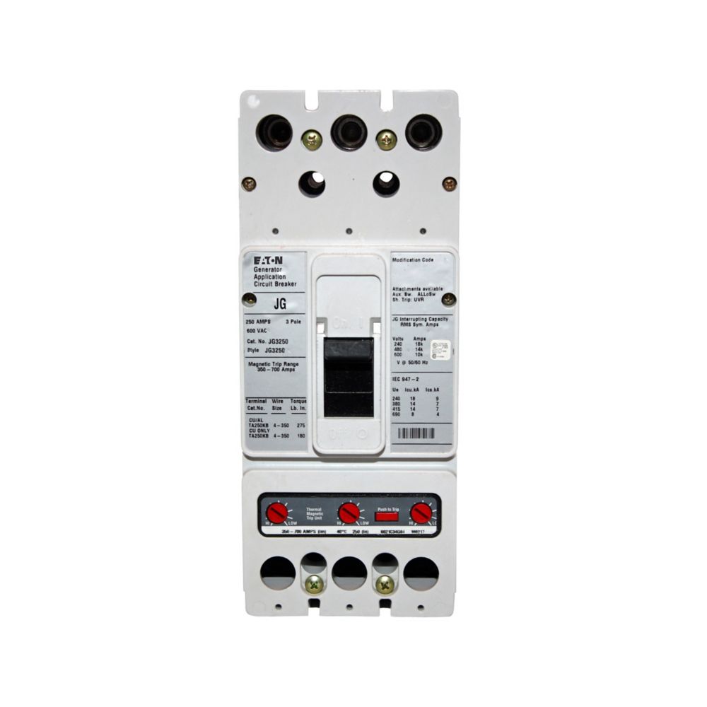 JG3250 - Eaton - Molded Case Circuit Breakers
