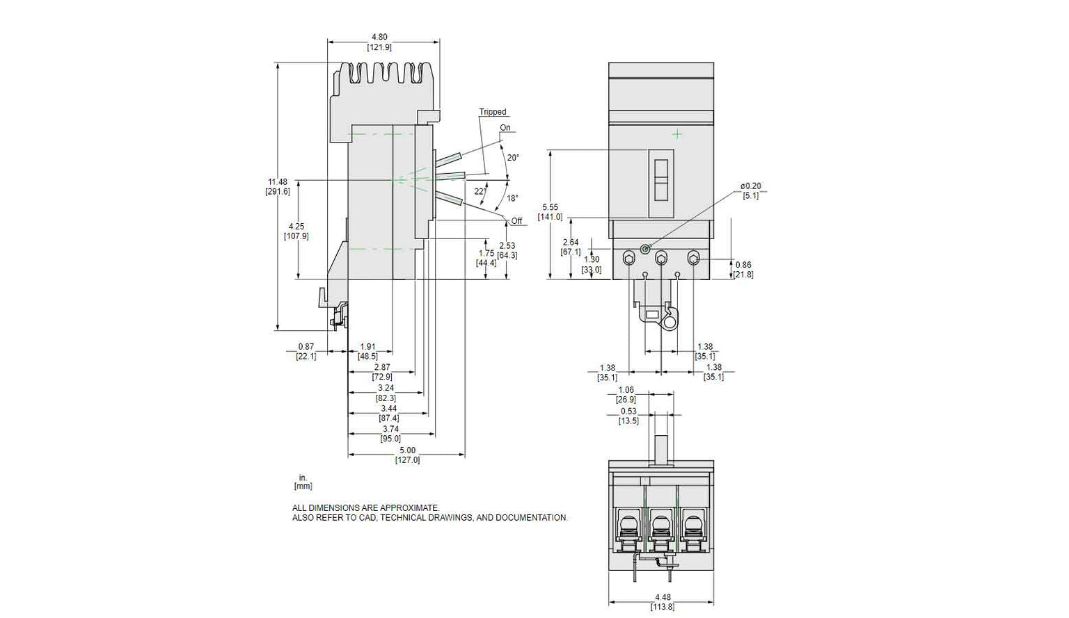 JGA36250U44X - Square D - Molded Case Circuit Breaker