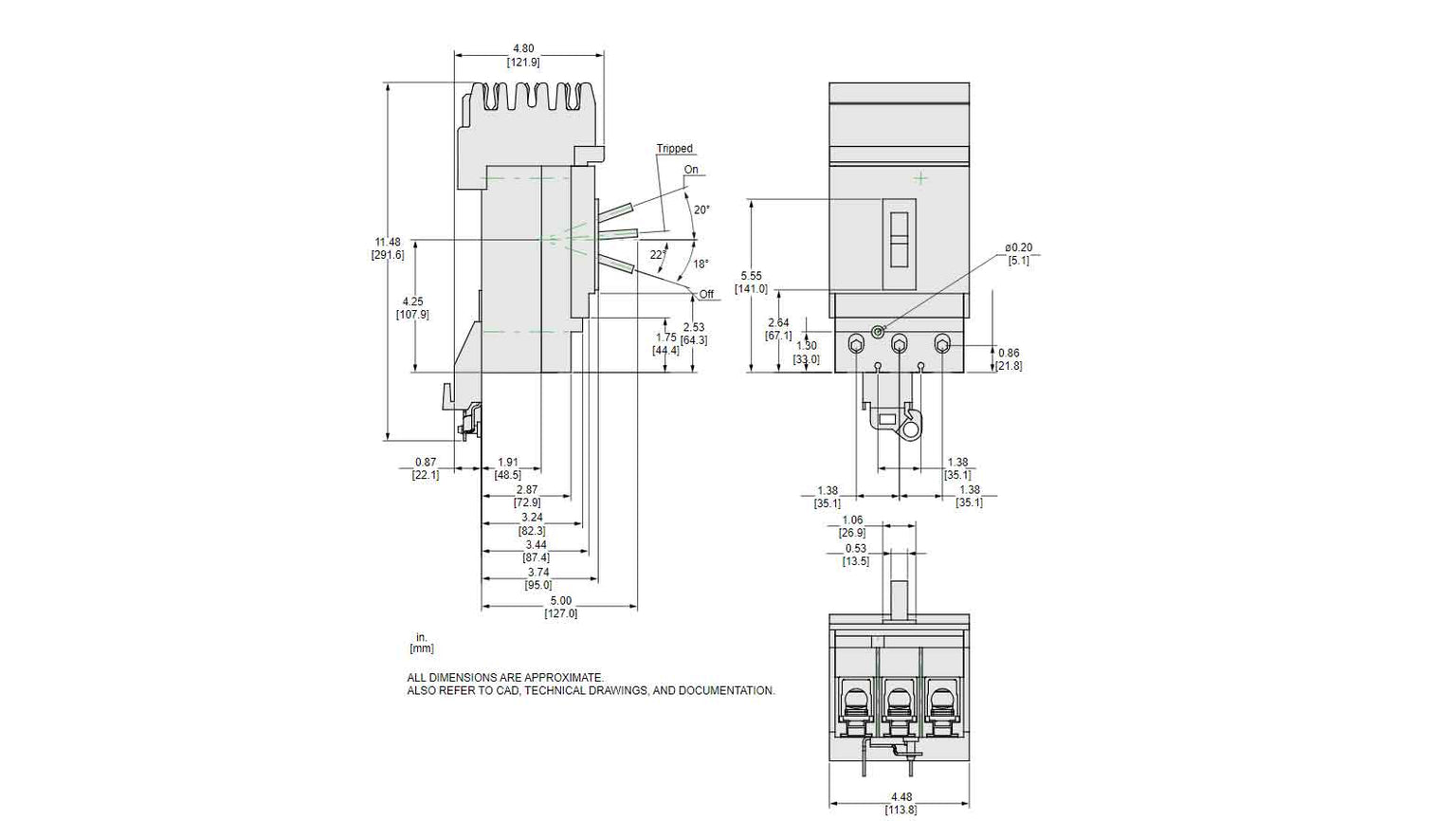 JLA36250U44X - Square D - Molded Case
 Circuit Breakers