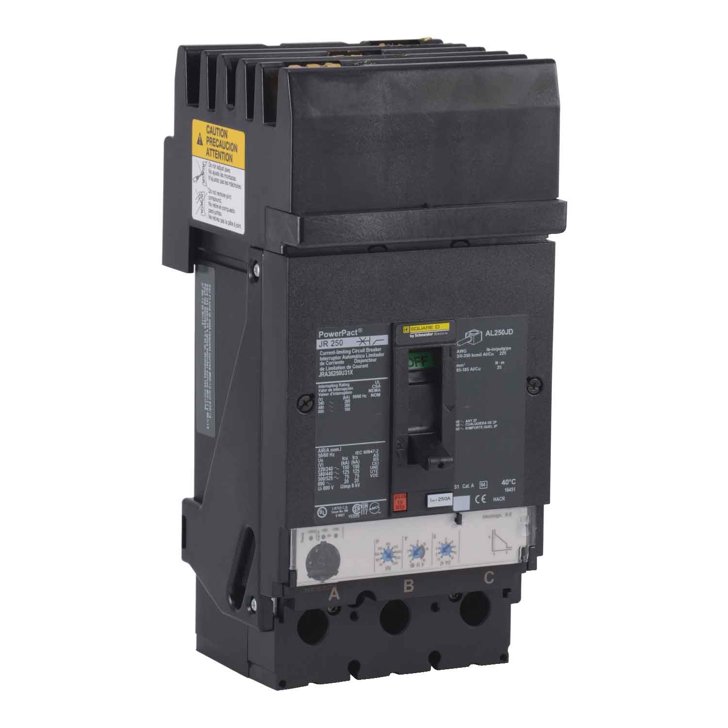 JRA36250U31X - Square D - Molded Case
 Circuit Breakers