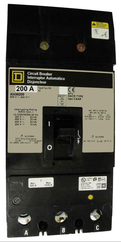 KH36200 - Square D - Molded Case
 Circuit Breakers