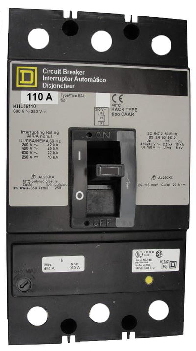 KHL36110 - Square D - Molded Case Circuit Breaker