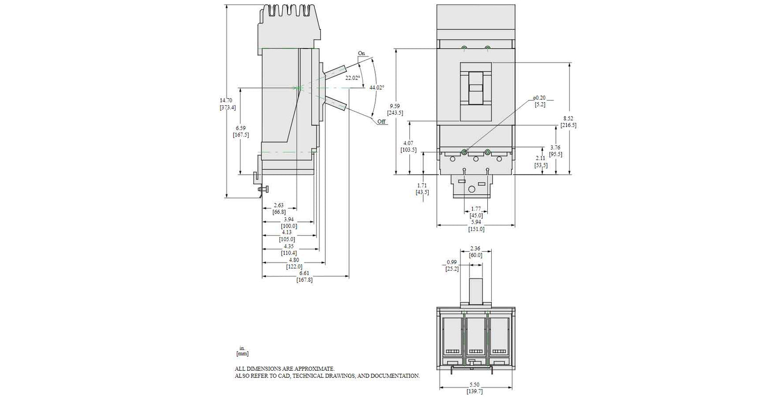 LDA36250U31X - Square D - Molded Case
 Circuit Breakers