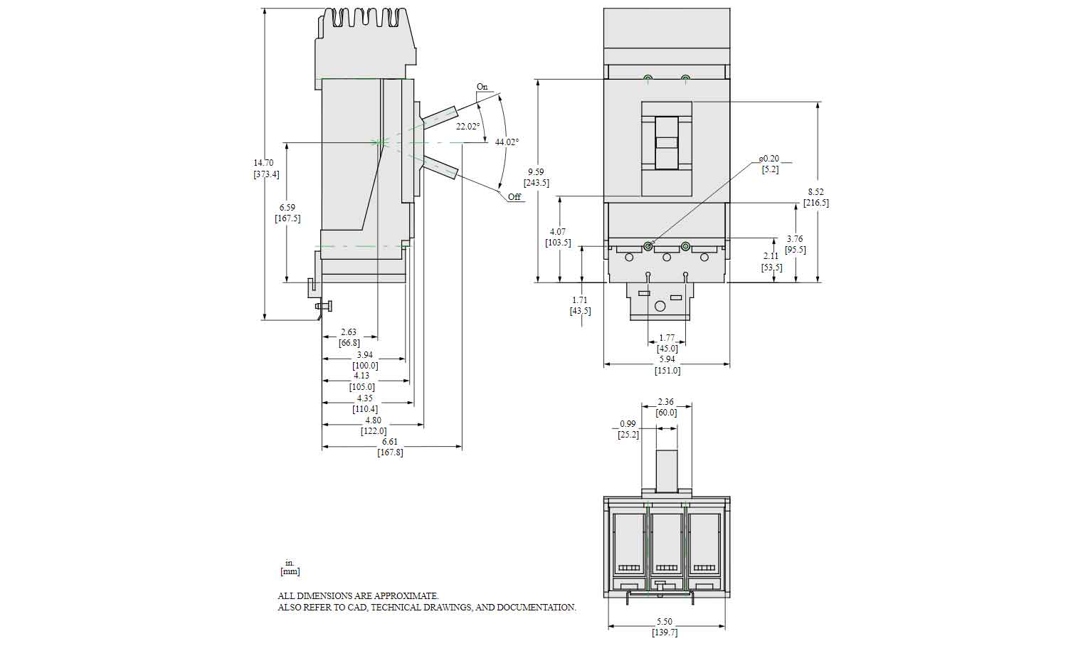 LDA36600U44X - Square D - Molded Case Circuit Breaker