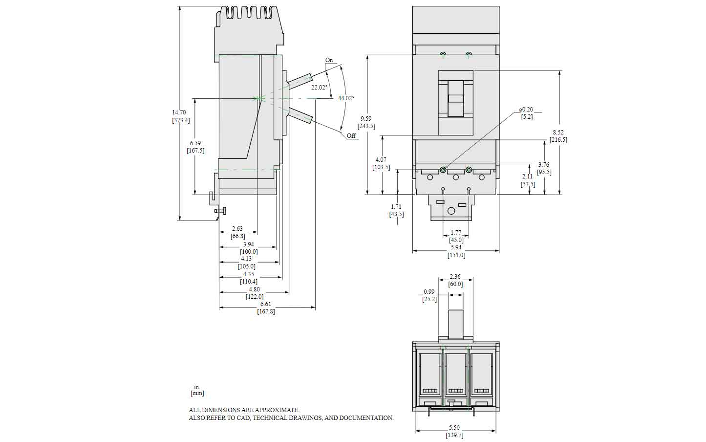 LGA36600U44X - Square D - Molded Case
 Circuit Breakers