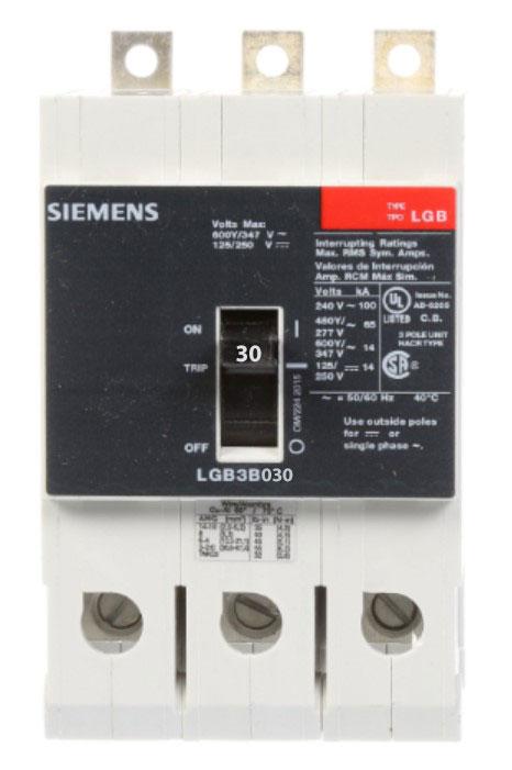 LGB3B030B - Siemens - Molded Case Circuit Breaker