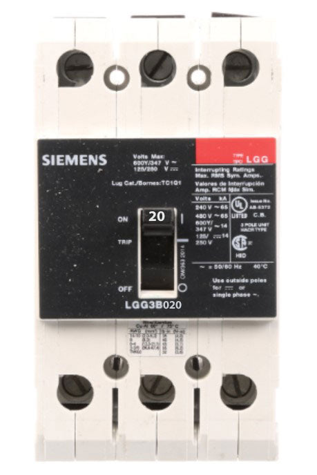 LGG3B020L - Siemens - Molded Case Circuit Breaker