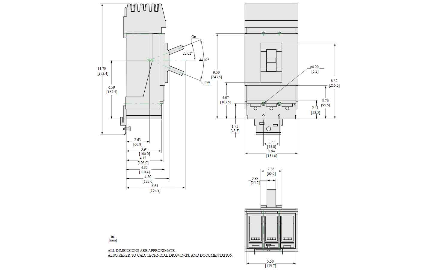 LJA36250U31X - Square D - Molded Case Circuit Breaker