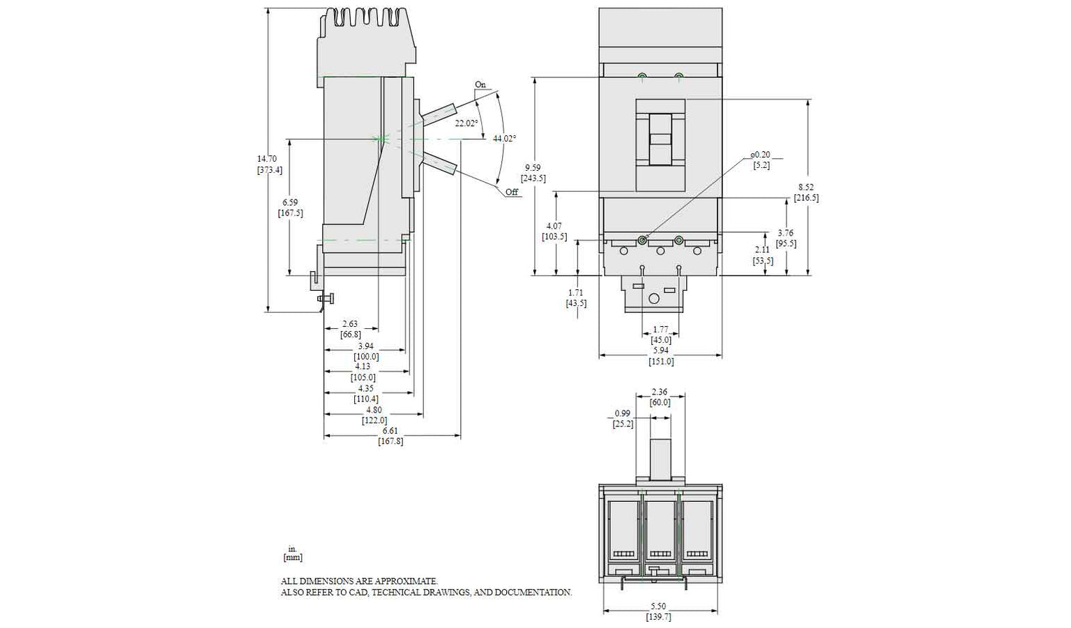 LJA36250U33X - Square D - Molded Case
 Circuit Breakers