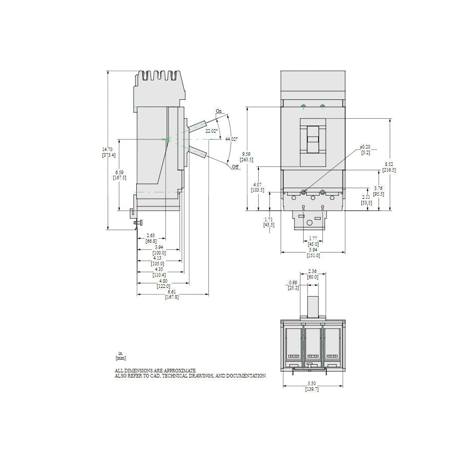 LJA36400U33X - Square D - Molded Case Circuit Breaker