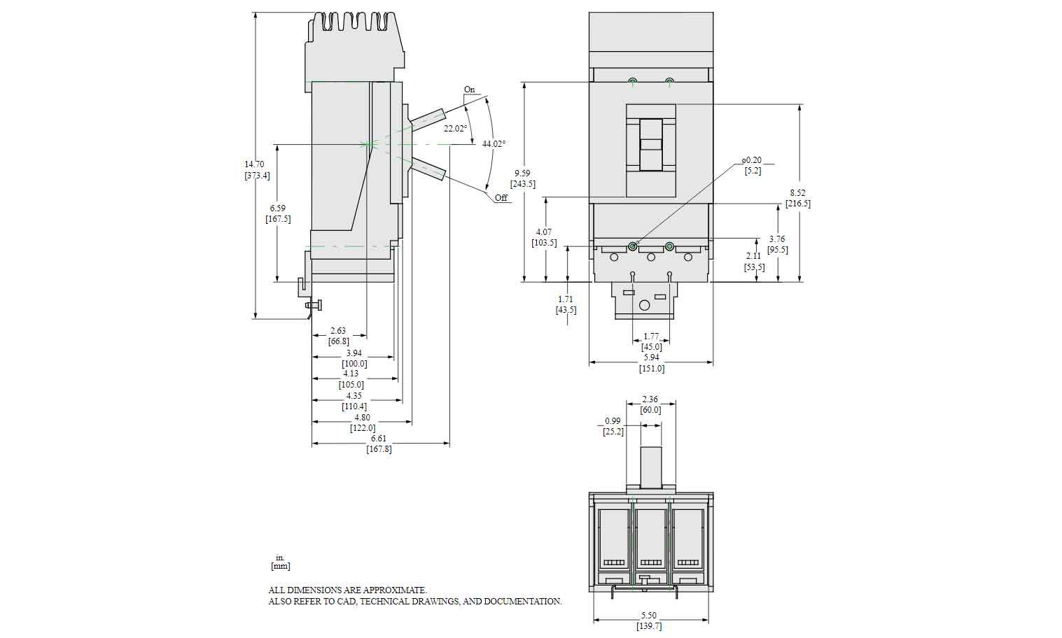 LLA36400U43X - Square D - Molded Case
 Circuit Breakers