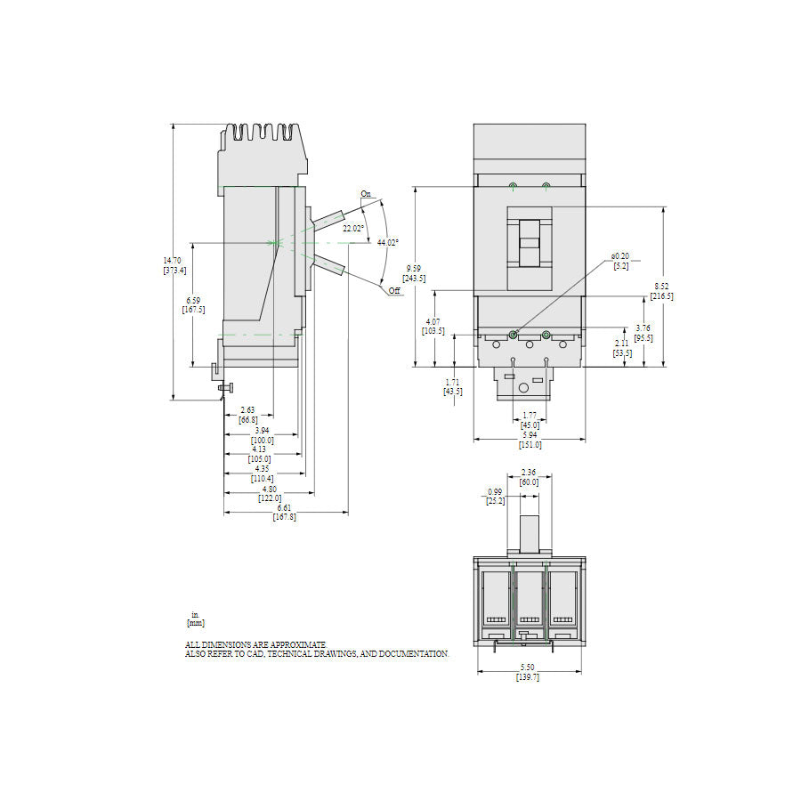 LLA36600U31X - Square D - Molded Case Circuit Breaker