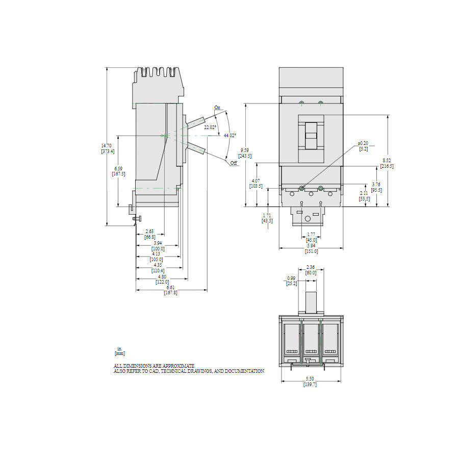 LLA36600U33X - Square D - Molded Case Circuit Breaker