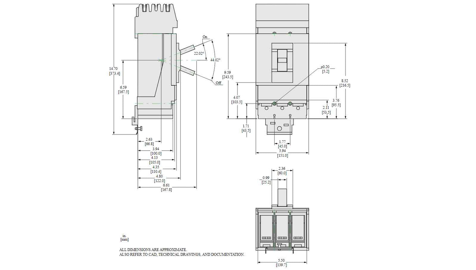 LLA36600U44X - Square D - Molded Case
 Circuit Breakers