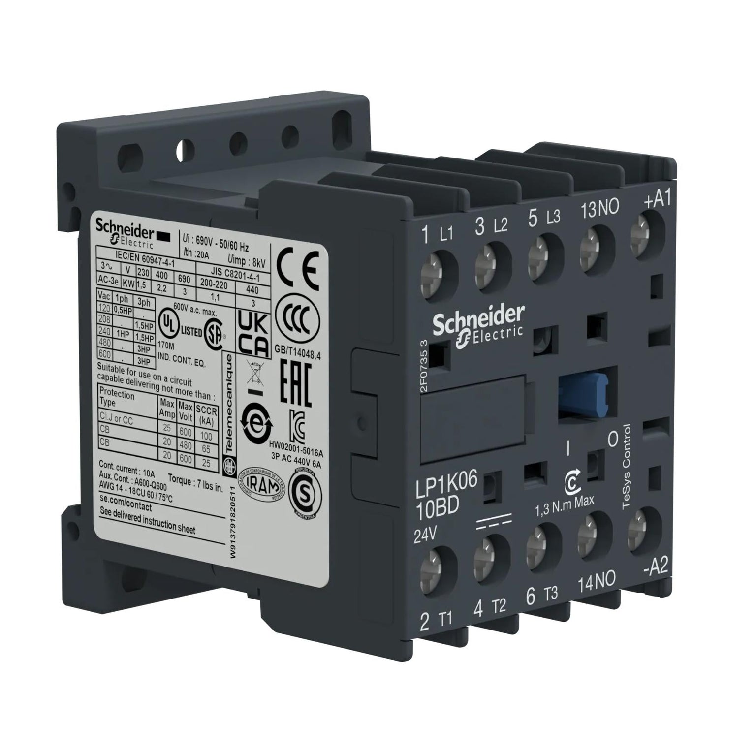 LP1K0610BD - Square D - Contactor