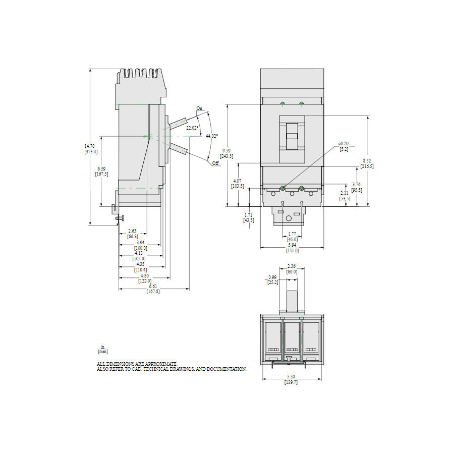 LRA36600U33X - Square D - Molded Case Circuit Breaker