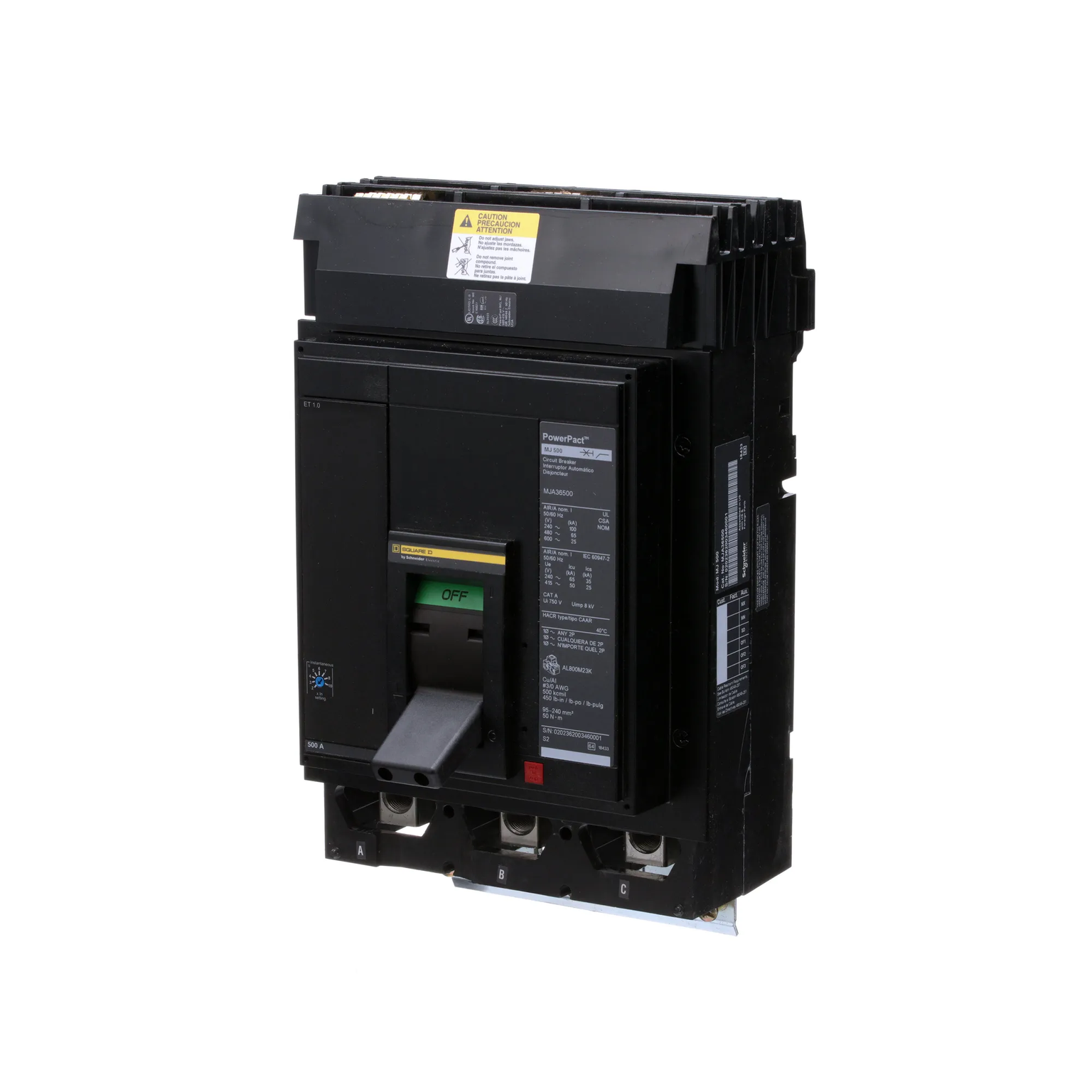 MJA36500 - Square D - Molded Case Circuit Breaker