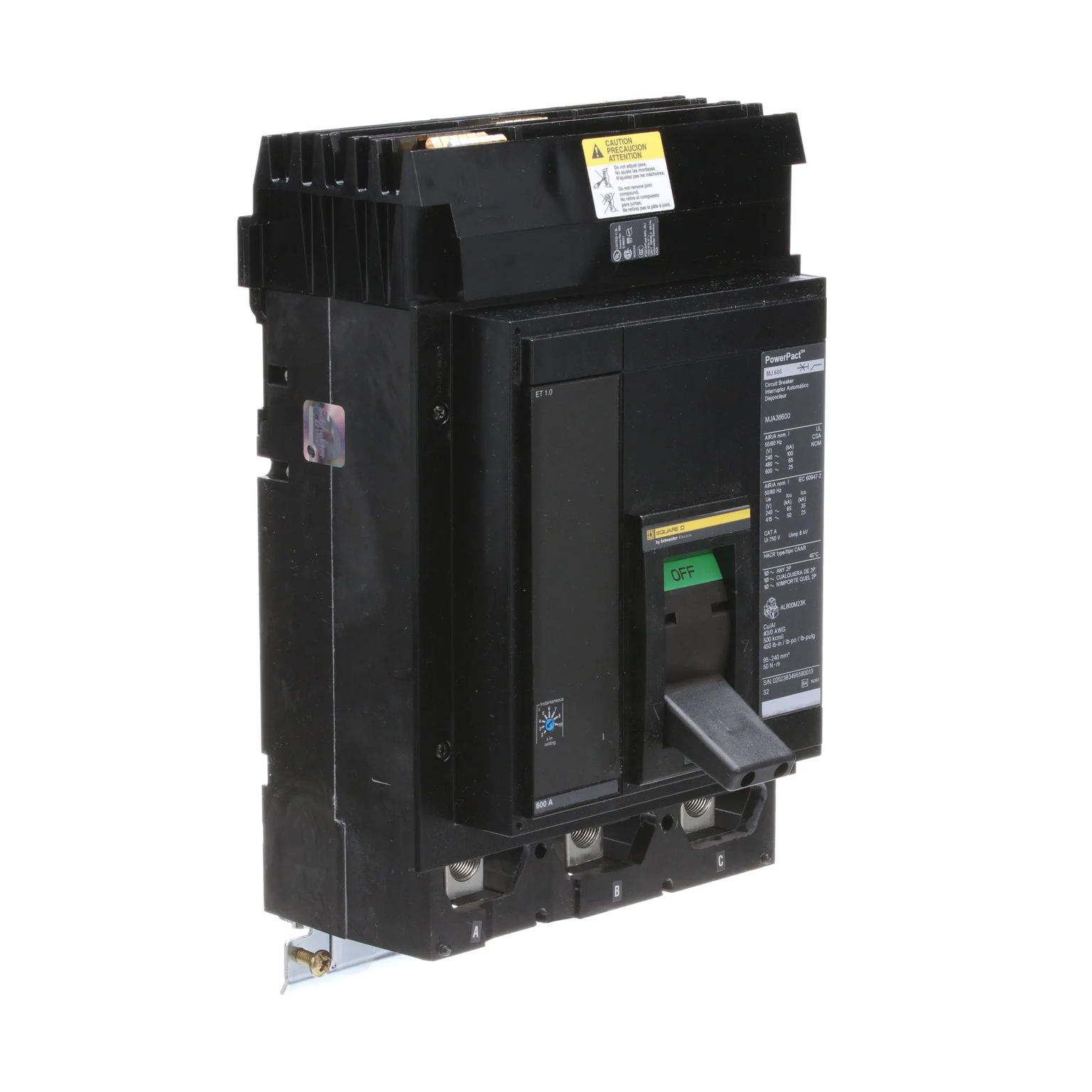 MJA36600 - Square D - Molded Case Circuit Breaker